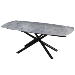 Tavolo da pranzo allungabile Ryder 140/200x90x76h cm con piano in ceramica