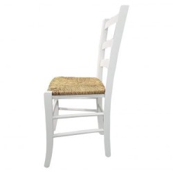 Sedia cucina in legno e paglia Venezia