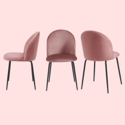 Sedia da cucina in velluto Bonnie