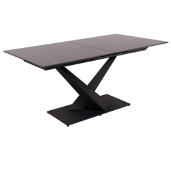 Tavolo da pranzo allungabile Oliver piano ceramica effetto marmo