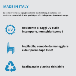 Sedia interno esterno plastica Provence