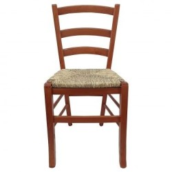 Sedia cucina in legno e paglia Venezia