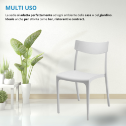 Sedia interno esterno plastica Provence