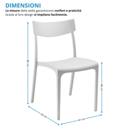 Sedia interno esterno plastica Provence