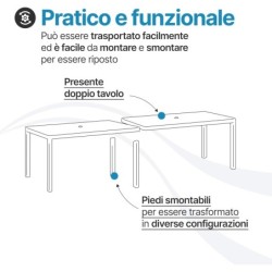 Tavolo Da Giardino Allungabile King Double