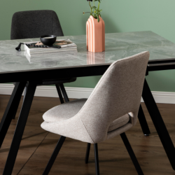 Tavolo da cucina allungabile Cooper top ceramica 120/180x80x76cm