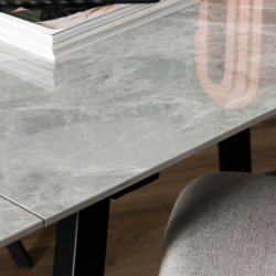 Tavolo da cucina allungabile Cooper top ceramica 120/180x80x76cm