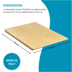 Spianatoia per Impastare in Legno