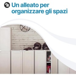 Armadietto da balcone in plastica – Simplex 2 ante 2 vani