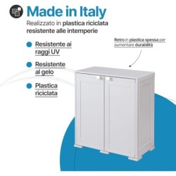 Mobile da balcone in plastica – Simplex 2 vani 3 ante