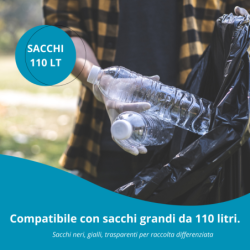 Bidone Spazzatura Esterno 110 lt