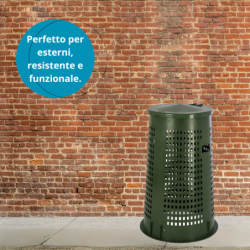 Bidone Spazzatura Esterno 110 lt