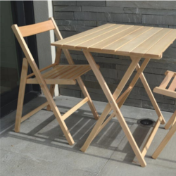 Set 4 pz- Sedia pieghevole in legno, Sedia libro salvaspazio interno esterno – TOMAINO