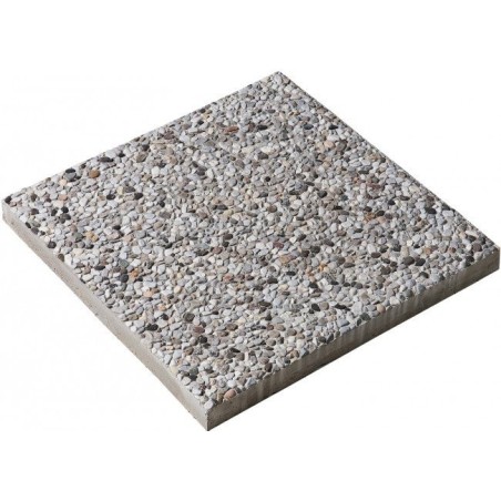 Base 40×40 per ombrellone in cemento e granigllia per ombrelloni a palo laterale