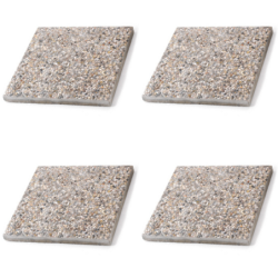 4PZ Base in cemento per ombrellone 50x50x3,5 h 20kg piastrella graniglia – TOMAINO