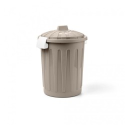 Bidone porta rifiuti da 8Lt in plastica rotondo con coperchio e maniglie – Blimwere