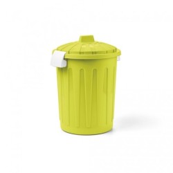 Bidone porta rifiuti da 8Lt in plastica rotondo con coperchio e maniglie – Blimwere