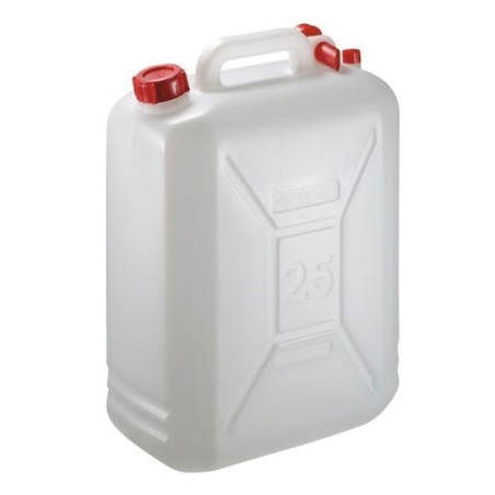 Tanica in plastica per liquidi adatta al contatto con alimenti