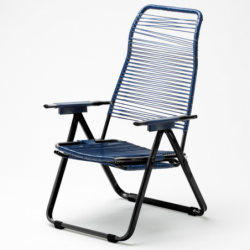 Sdraio cordonata con schienabile regolabile e poggiapiedi, lettino spaghetti – TOMAINO