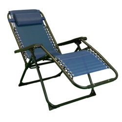 Sedia, sdraio automatica reclinabile struttura acciaio textilene zero gravity  – TOMAINO