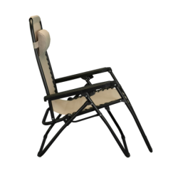 Sedia, sdraio automatica reclinabile struttura acciaio textilene zero gravity  – TOMAINO