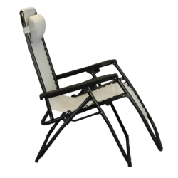 Sedia, sdraio automatica reclinabile struttura acciaio textilene zero gravity  – TOMAINO