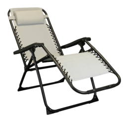 Sedia, sdraio automatica reclinabile struttura acciaio textilene zero gravity  – TOMAINO