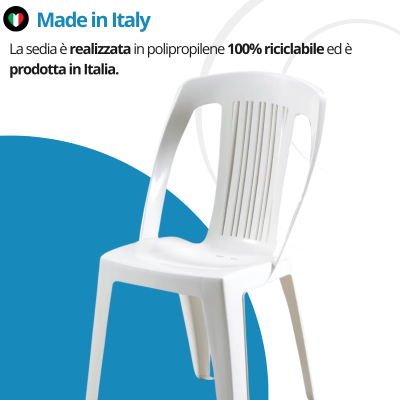 Sedia da giardino in plastica Raiatea