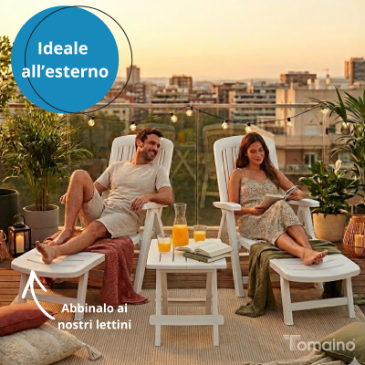 Tavolo pieghevole in plastica basso Adige