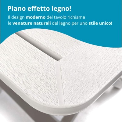 Tavolo pieghevole in plastica Tevere