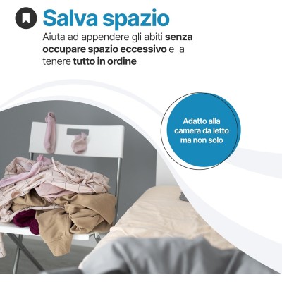 Indossatore porta abiti Ambrogio per camera da letto