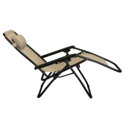 Sedia, sdraio automatica reclinabile struttura acciaio textilene zero gravity  – TOMAINO