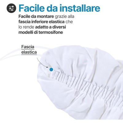 Copricalorifero in tessuto elasticizzato termosifone da 30 a 100cm