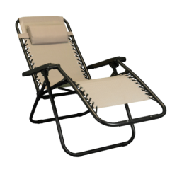 Sedia, sdraio automatica reclinabile struttura acciaio textilene zero gravity  – TOMAINO