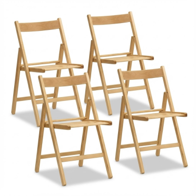 Sedia pieghevole legno salvaspazio