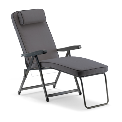 Sedia sdraio pieghevole imbottita con poggiapedi - Paradiso