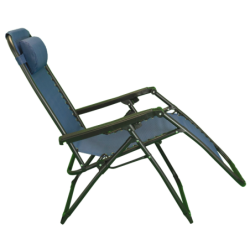 Sedia, sdraio automatica reclinabile struttura acciaio textilene zero gravity  – TOMAINO