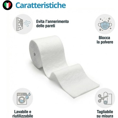 Filtro copricalorifero rotolo antimacchia 20 mt