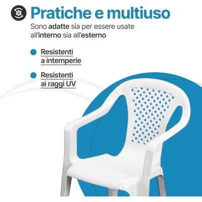 Sedia per bambini in plastica Baby Camelia