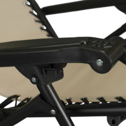 Sedia, sdraio automatica reclinabile struttura acciaio textilene zero gravity  – TOMAINO