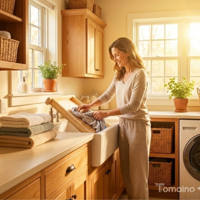 Asse da lavare in legno, lavatoio a mano per panni