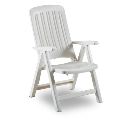 Sdraio da giardino in plastica pieghevole reclinabile in 5 posizioni carmen tomaino