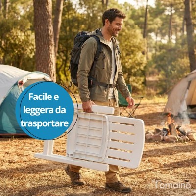 Sdraio da giardino in plastica Carmen