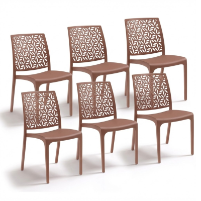 Sedia in plastica Ninfa per interno ed esterno Bica