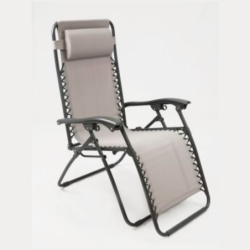 Sedia, sdraio automatica reclinabile struttura acciaio textilene zero gravity  – TOMAINO