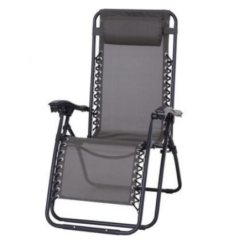 Sedia, sdraio automatica reclinabile struttura acciaio textilene zero gravity  – TOMAINO