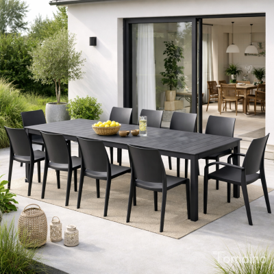 Tavolo da giardino in plastica allungabile King Double Bica