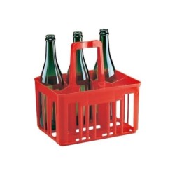 Portabottiglie in Plastica 6 Posti per Bottiglia Acqua Vino Vetro