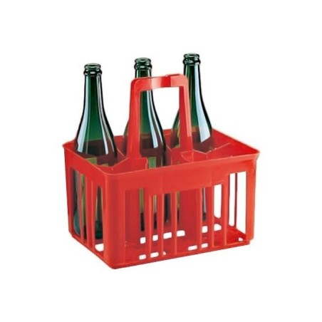 Portabottiglie in Plastica 6 Posti per Bottiglia Acqua Vino Vetro