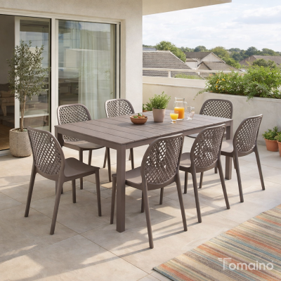 Sedia in plastica da giardino Aria Bica